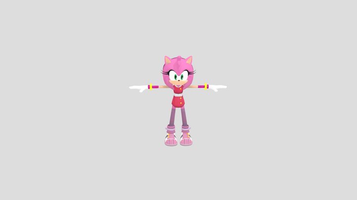sonic-dash-2-sonic-boom-amy 3D Model