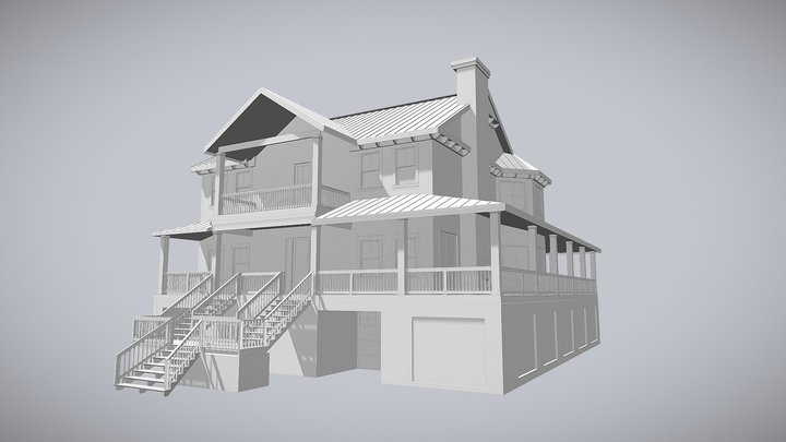 Craneisland-3D View-{3D} 3D Model