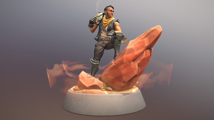 Wasteland Mercenary 3D Model