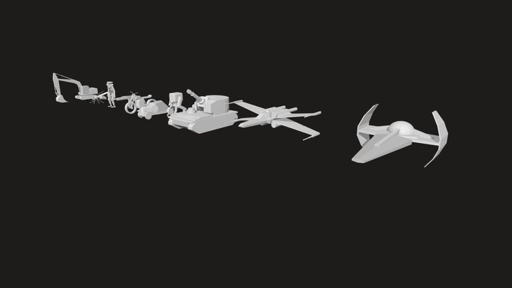 [HW  XYZ School] Blooking 3D Model