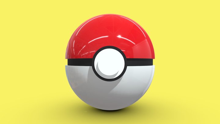 Pokebola 3D Model