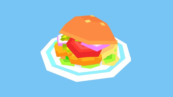 Catfish Sandwich 3D Model