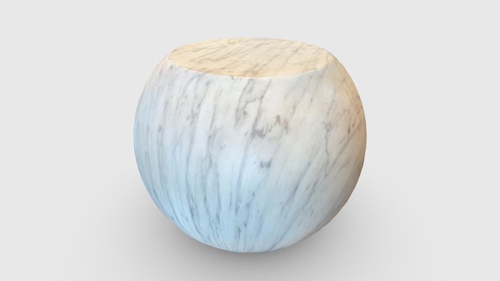 Marble side table 3D Model
