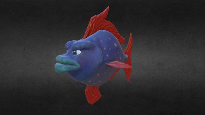 Boris the Moonfish 3D Model