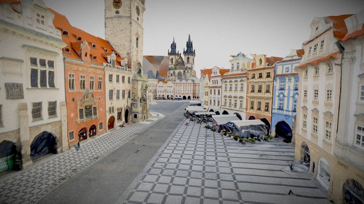 Prague old town square 3D Model