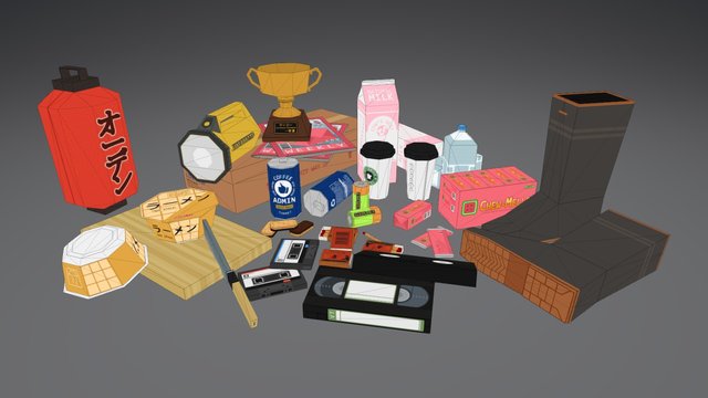 Simple Fun Props 3D Model