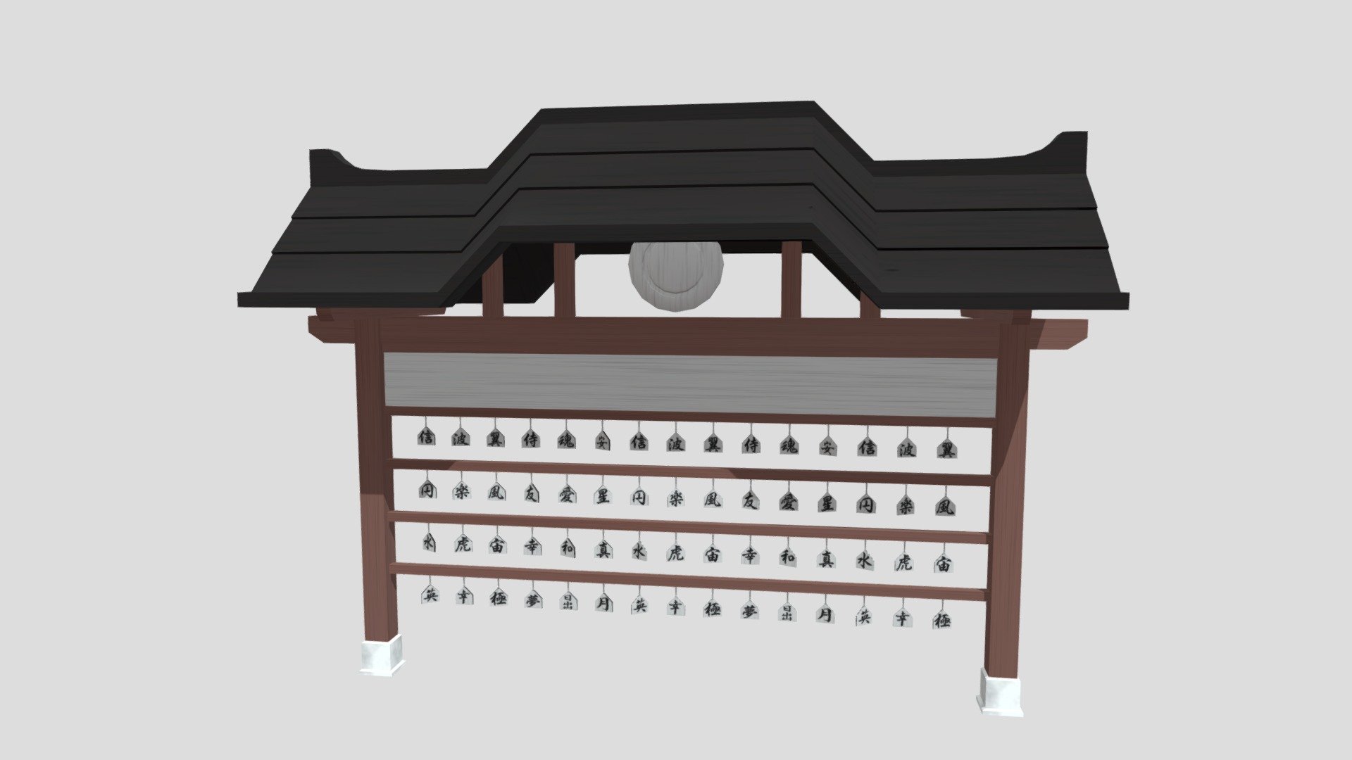 Japanese Ema stand part 2 - Download Free 3D model by IG_Shero [824e8c0 ...