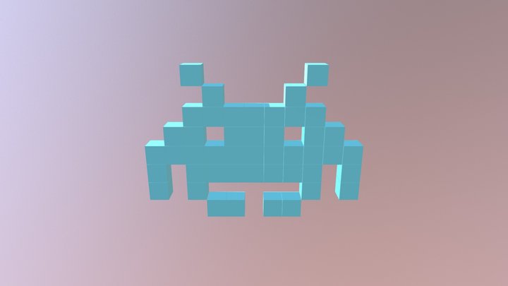 Invader2 3D Model