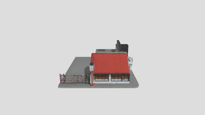 Local Comercial Low Poly / Realistic – Modèle 3D gratuit STL