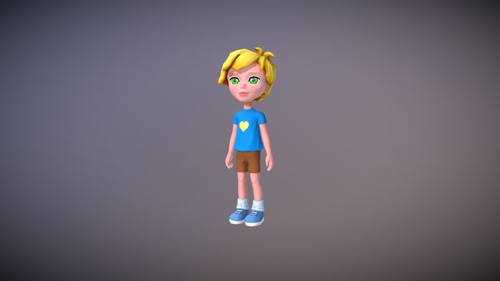 Kid Yellow 3D Model