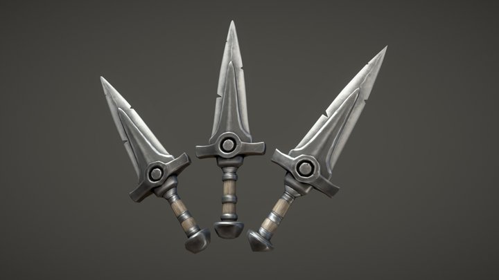 Fantasy Dagger 01 3D Model