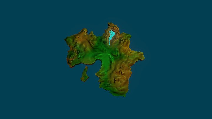 日本国近畿地方立体地図（Kinki region of Japan 3D map） 3D Model