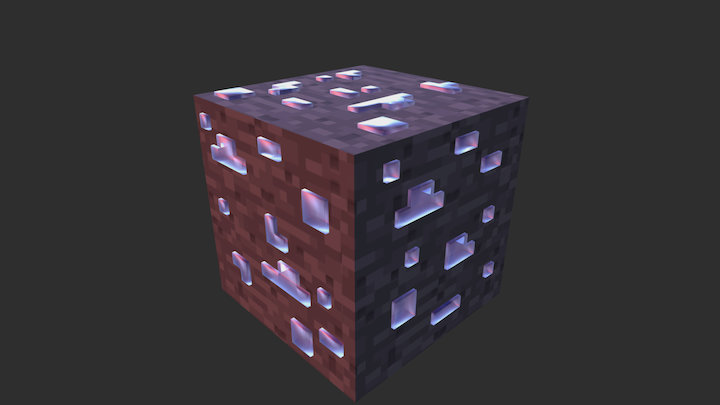Diamond Block Model 3D Model