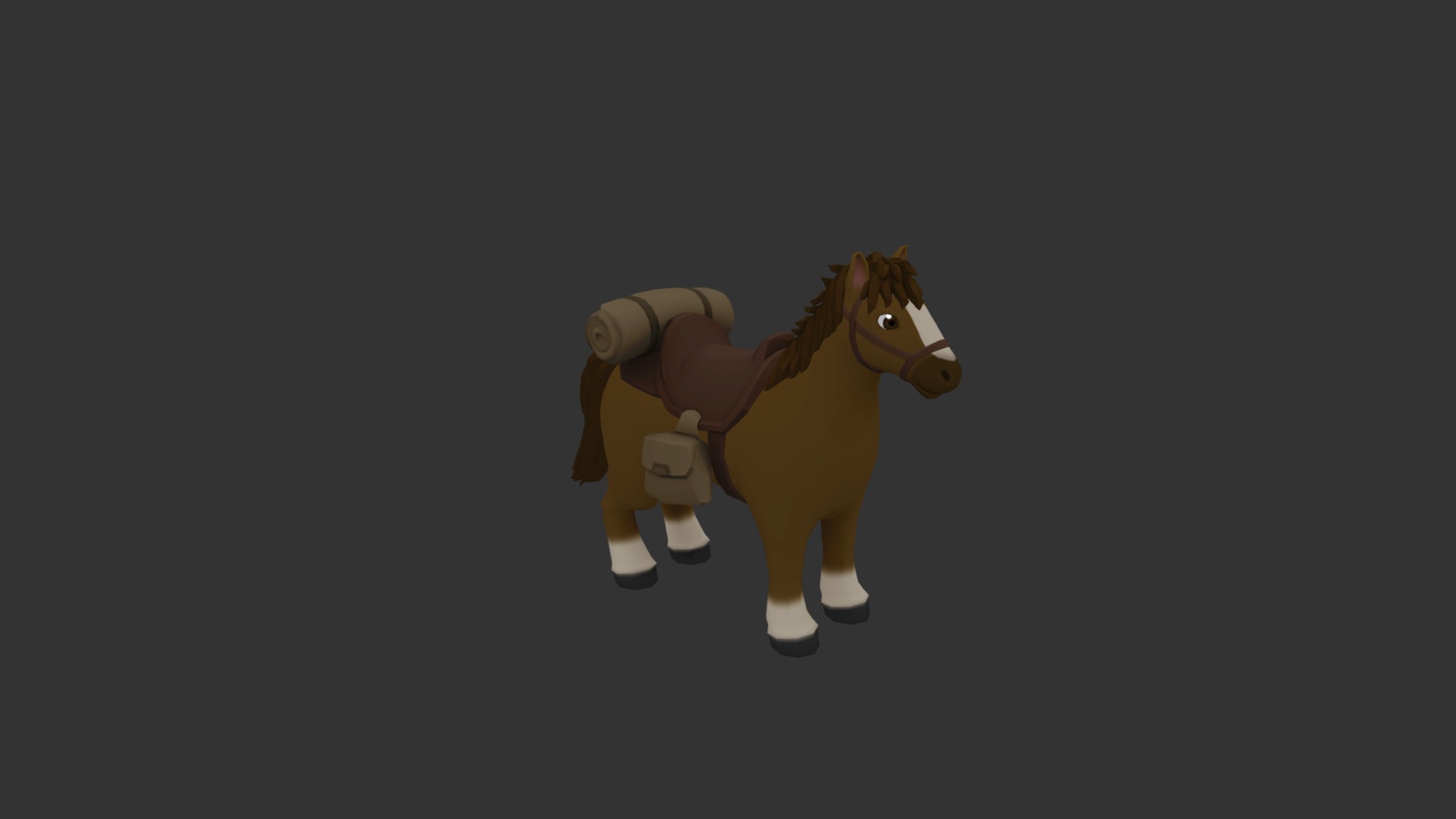 3D model Little Horse - This is a 3D model of the Little Horse. The 3D model is about a toy horse and a pony.