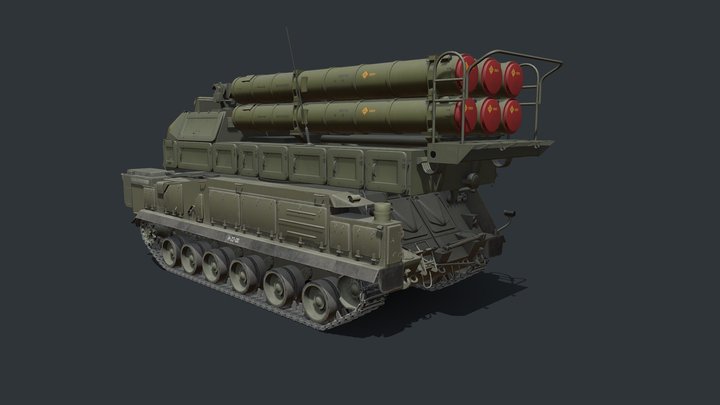 Buk M3 SA-17 Viking missile systems 3D Model
