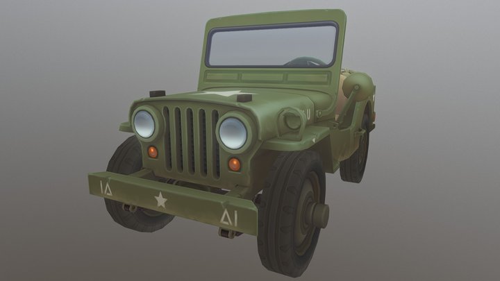 Jeep CJ-2A 3D Model