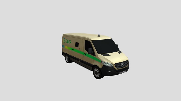 Mercedes-Benz Sprinter - Sber Bank Inkass 3D Model
