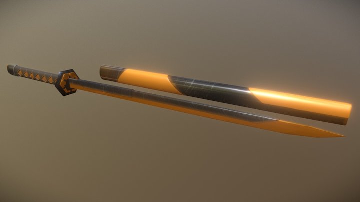Sci Fi Katana 3D Model