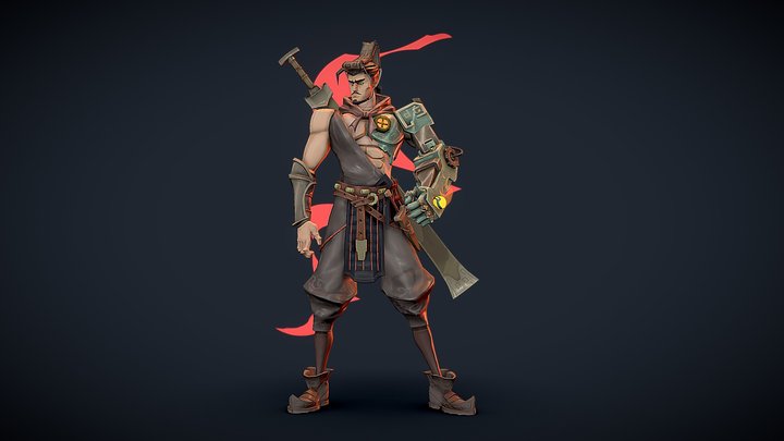 Terracotta Qin Warrior - Stylized Character 3D Model