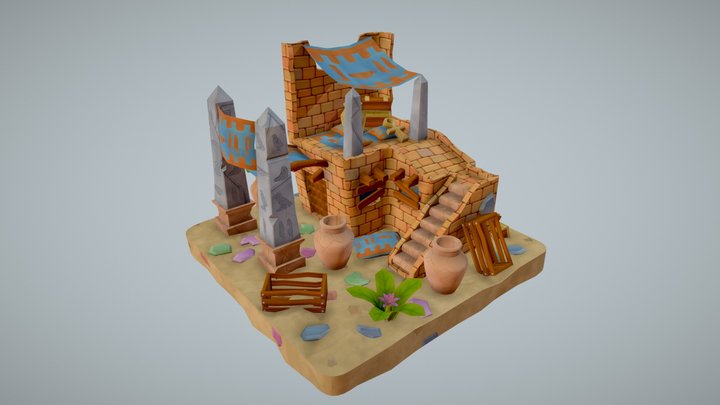 De_Backer_Kobe_GameArtExam 3D Model