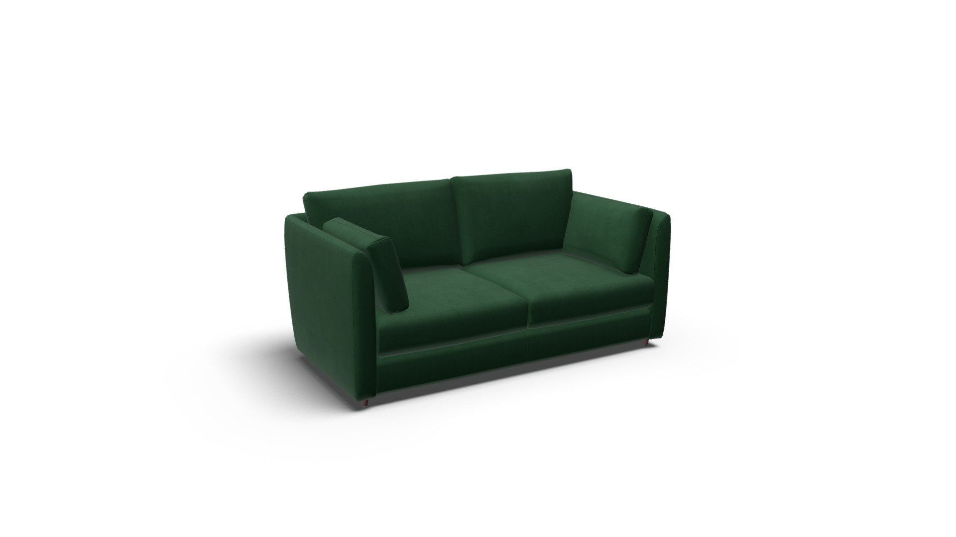 Milner Sofa Bed, Bottle Green Velvet Download Free 3D model by MADE