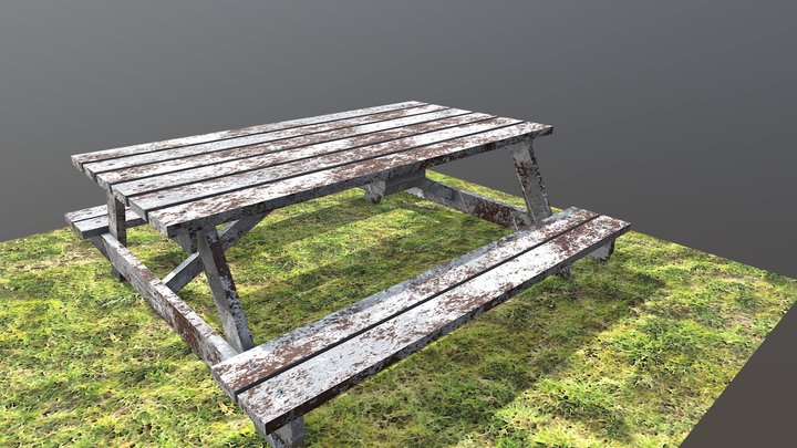 Wooden table – Modelo 3D gratuito STL