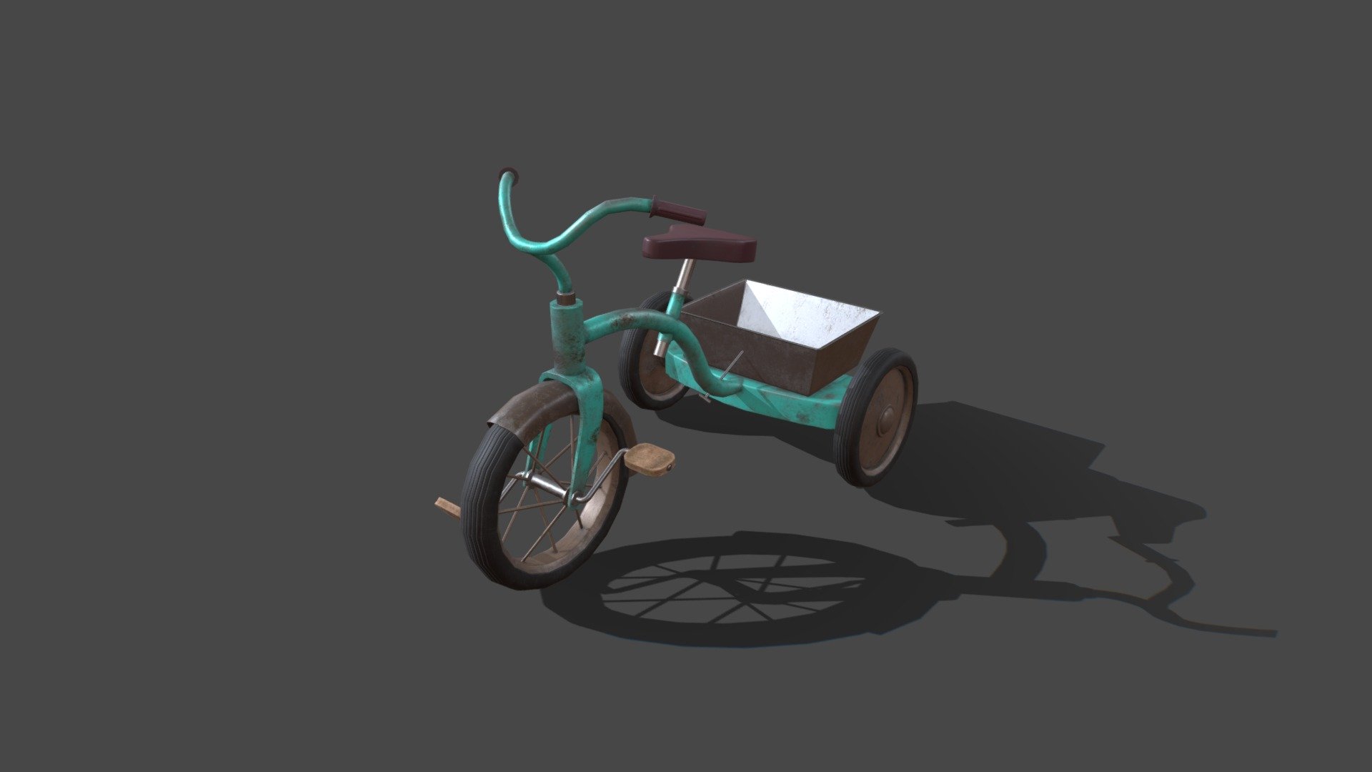 Old rusty tricycle 3D model by IgorLethe [8257735] Sketchfab