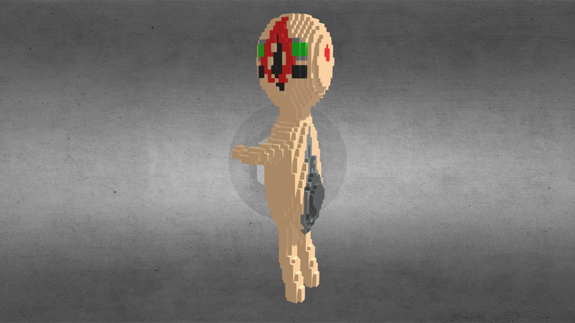 SCP-173【Voxel】 - Download Free 3D model by adiobrick (@adiobrick) [8257f1e]