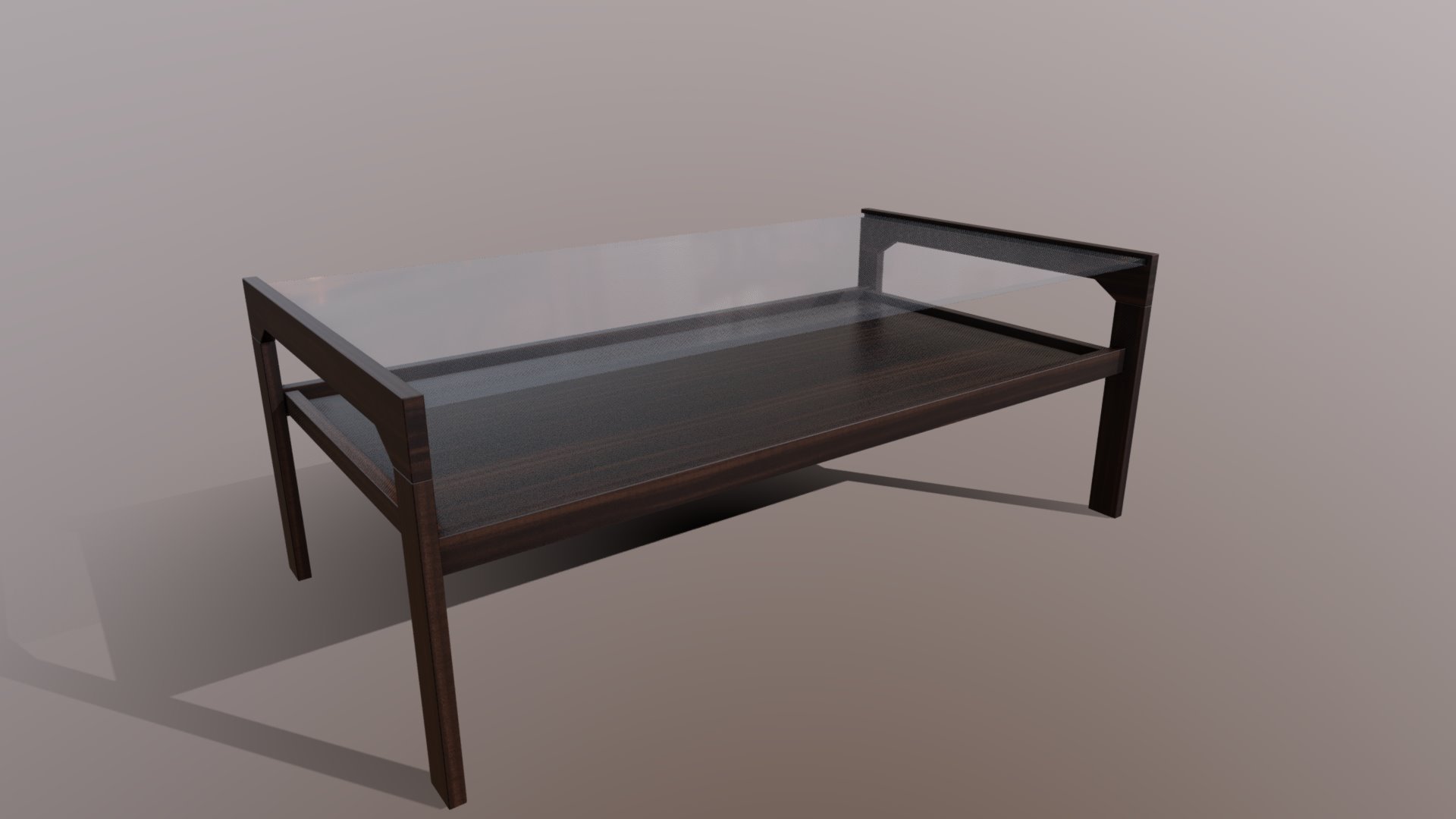 3D model Coffee Table 70s 04 - This is a 3D model of the Coffee Table 70s 04. The 3D model is about a table with a chair.