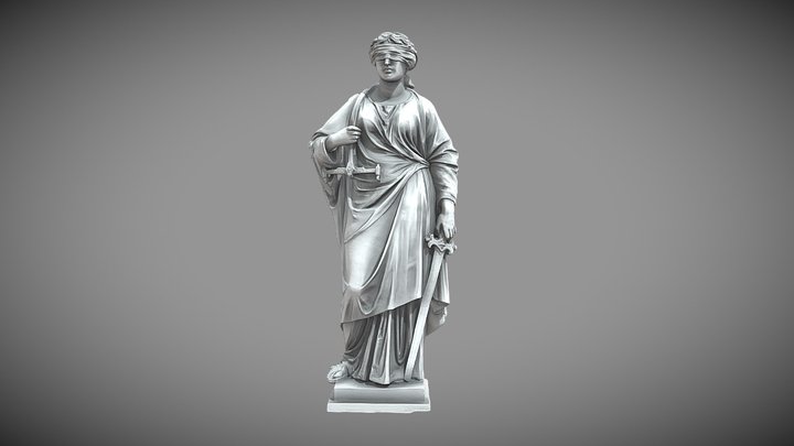 Justicija / Justitia 3D Model