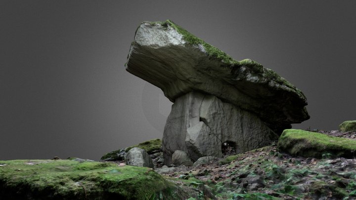 Trough-shaped dolmen Kokai-3 (full complex) 3D Model