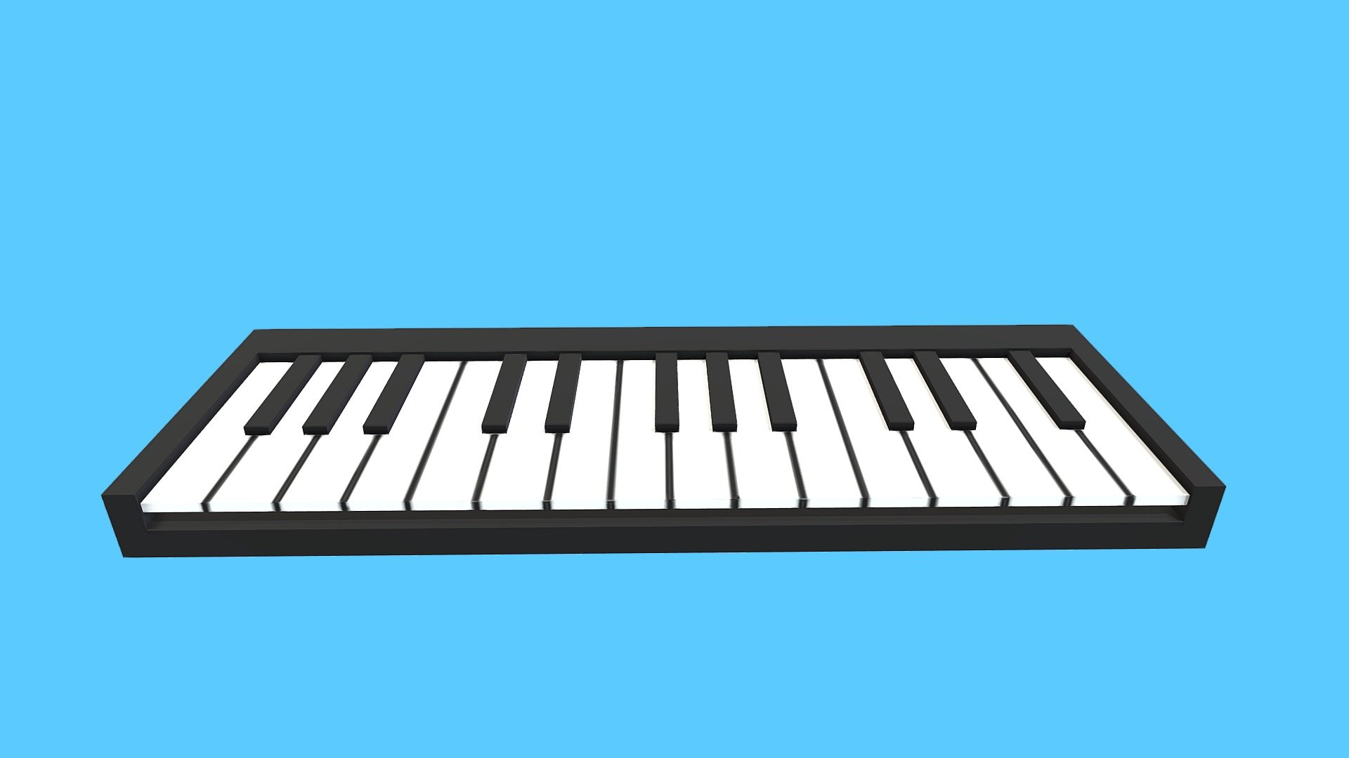 Low Poly Digital Piano Download Free 3D model by Designed By Jonathan