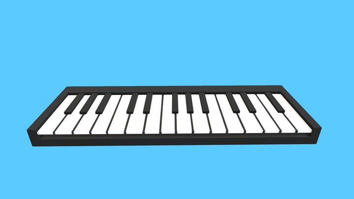Low Poly Digital Piano