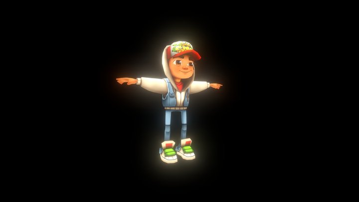 Jake Subway Surfers real 3D Model