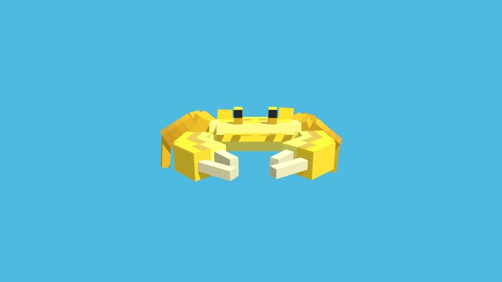 yellow Crab 3D Model