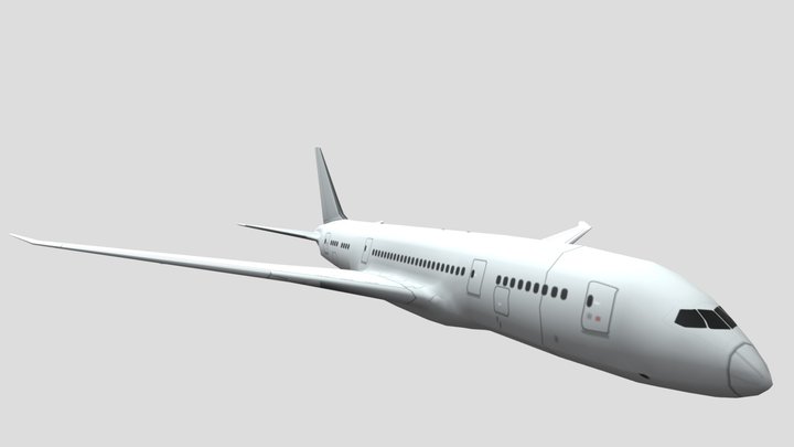 Engineless Airplane 3D Model