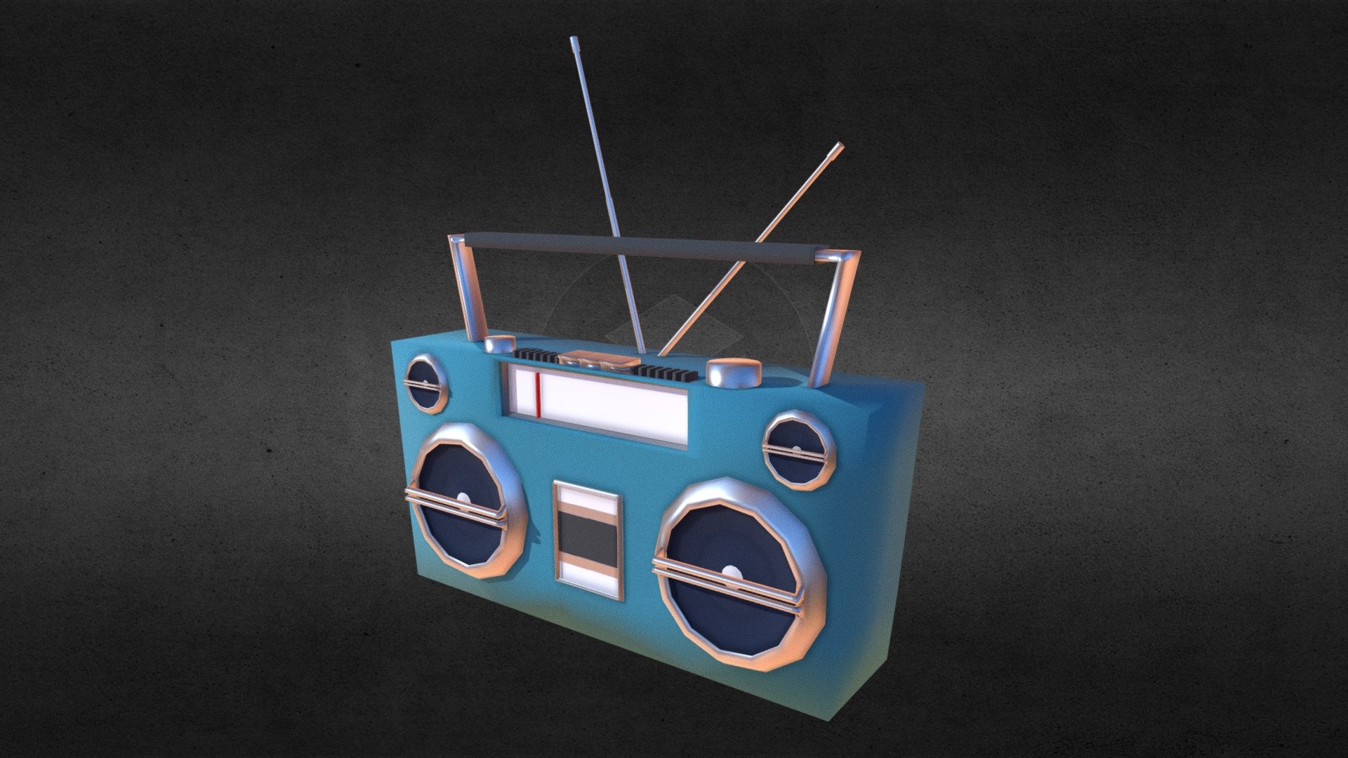 LowPoly BoomBox - 3D model by khalitirkai [82597bc] - Sketchfab