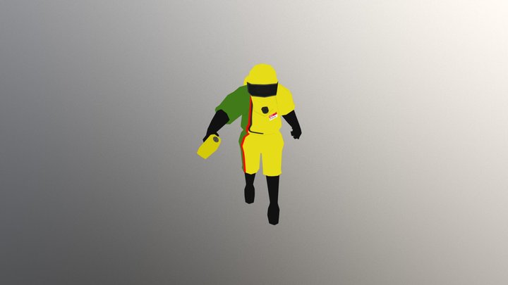 Character Walk Cycle 3D Model