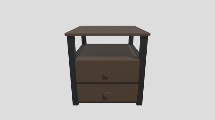 Bedside Table(shaded) 3D Model