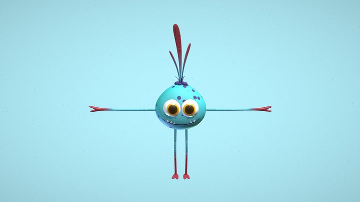 Cartoon Character 3D Model