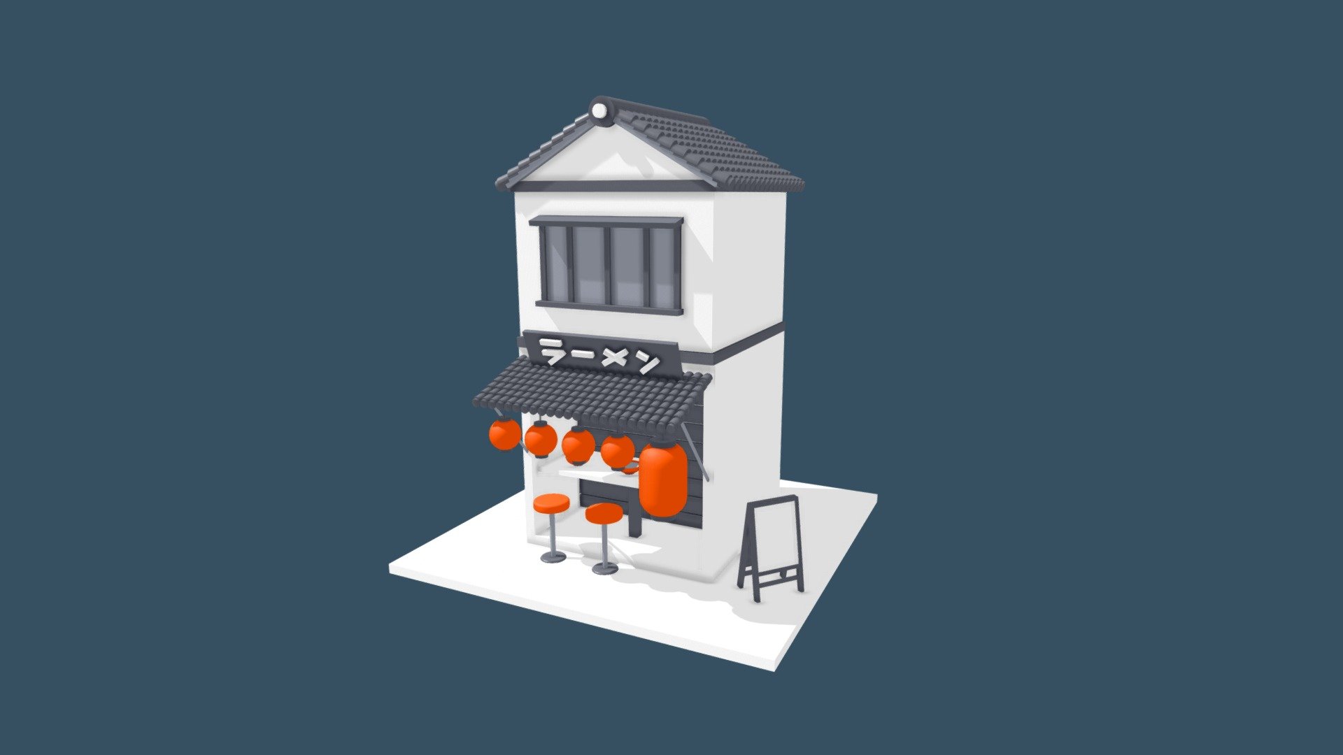 Ramen Restaurant - 3D model by philippemoesch [825e3da] - Sketchfab