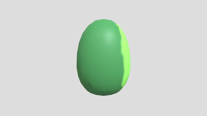 Avocado Egg 3D Model