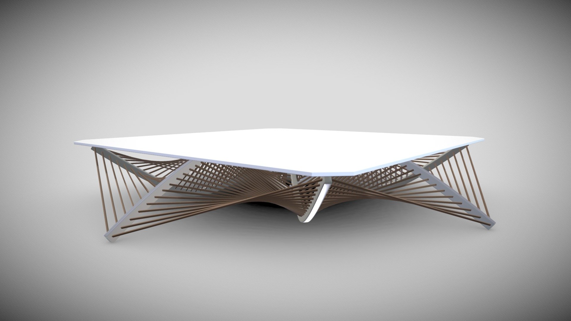 Paraboloidal coffee table