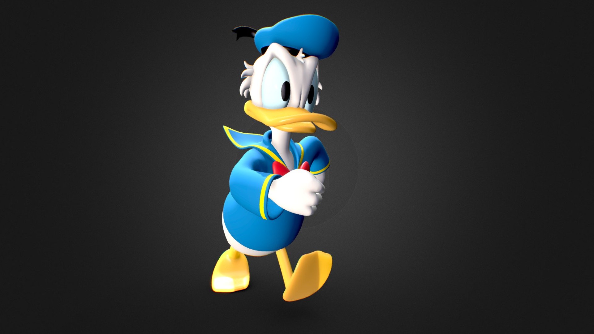 首相官邸 ヴィンテージ Chapente 写真フレーム Donald Duck 3D | flora