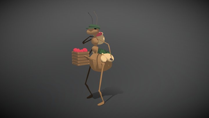Ant Model (Worker) 3D Model
