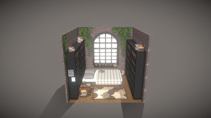 Cozy Room Interior 3D Model