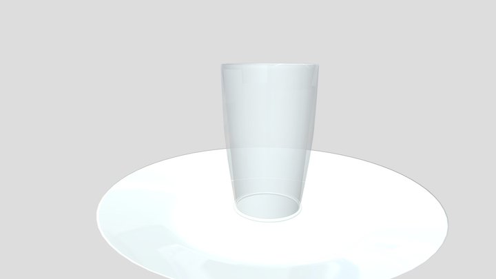 Cup and Plate 3D Model