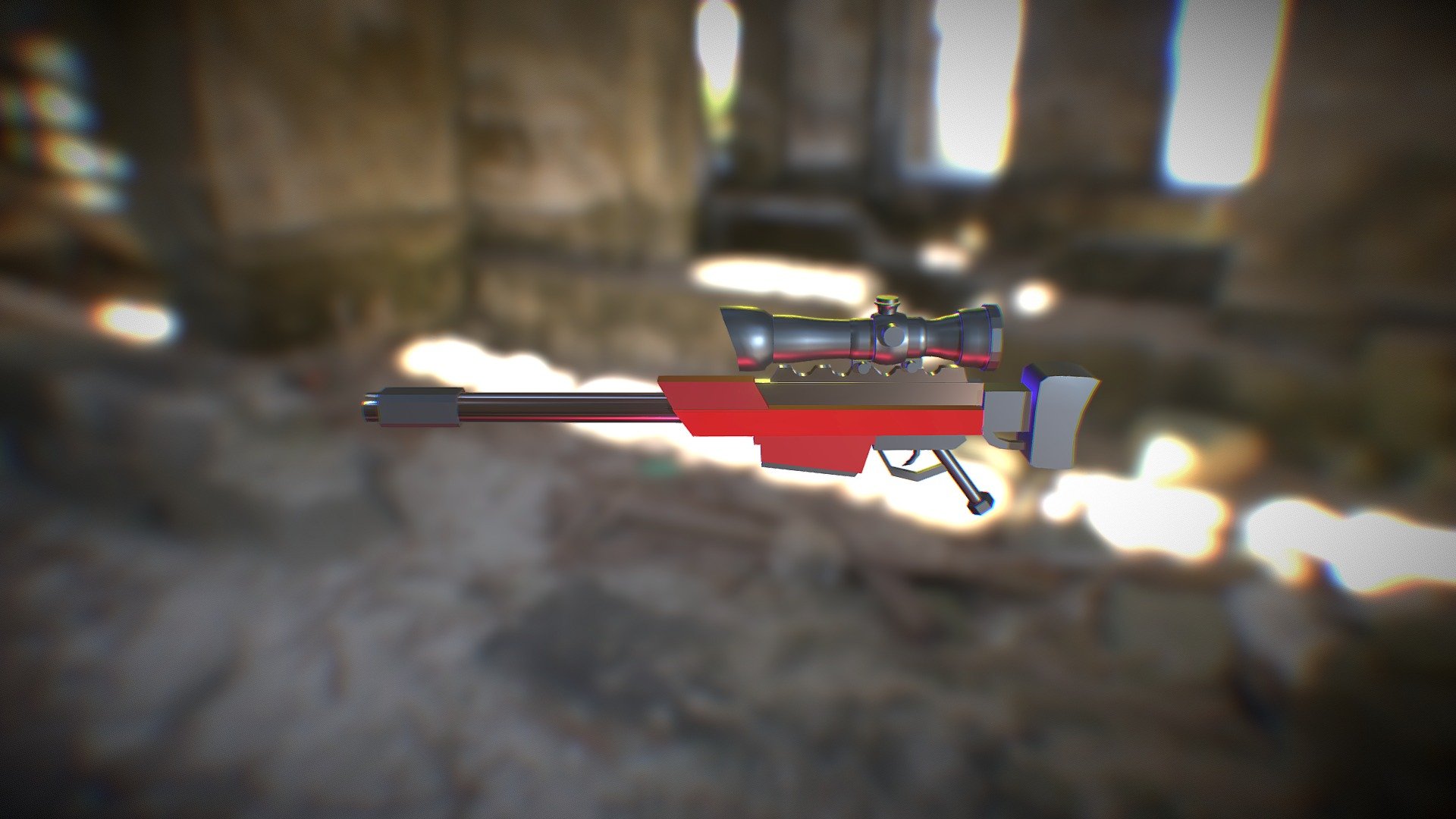 снайперка - 3D model by kateangeldevil [8266fb4] - Sketchfab