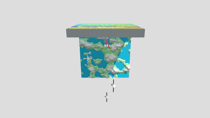 Layers Of The Atmosphere 3D Model