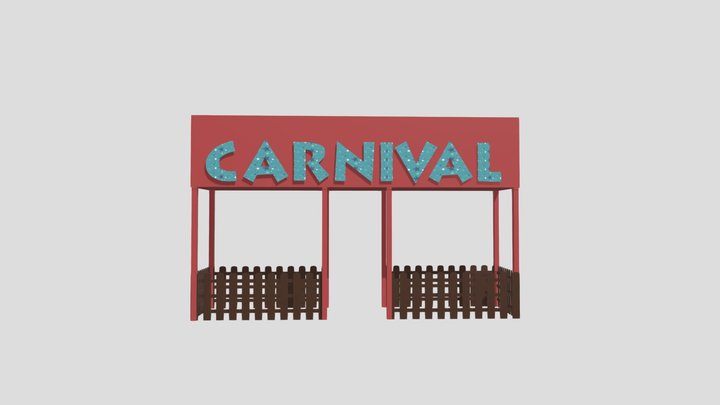 Carnival Entrance 3D Model